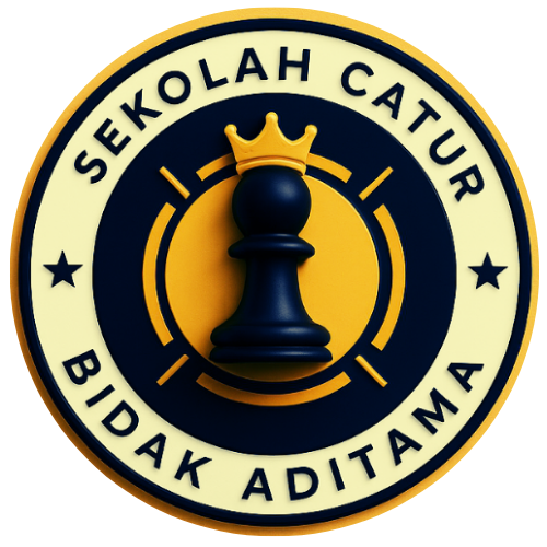 Anak belajar catur di Bidak Aditama